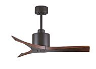 Mollywood 6-Speed DC 42 Ceiling Fan in Textured Bronze with Walnut blades