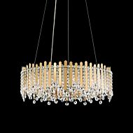 Chatter 12 Light Pendant in Gold Mirror by Schonbek