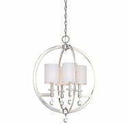 Metropolitan Chadbourne 4 Lt Pendant in Polished Nickel