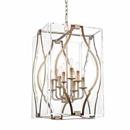 Metropolitan Brenton Cove 8 Light 18 Inch Pendant Light in Gold Mist Gold Leaf