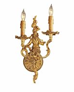 Metropolitan European 2 Lt Wall Sconce in French Gold