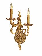 Metropolitan European 2 Lt Wall Sconce in French Gold