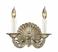 Metropolitan European 2 Lt Wall Sconce in Polished Chrome