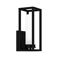 Neville One Light Outdoor Lantern in Matte Black by Quoizel