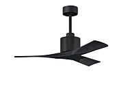 Nan 6-Speed DC 42 Ceiling Fan in Matte Black with Matte Black blades