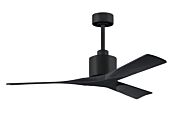 Nan 6-Speed DC 52 Ceiling Fan in Matte Black with Matte Black blades