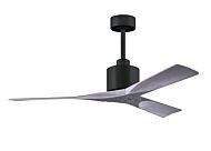 Nan 6-Speed DC 52 Ceiling Fan in Matte Black with Barnwood Tone blades