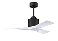 Nan 6-Speed DC 42 Ceiling Fan in Matte Black with Matte White blades