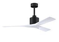 Nan 6-Speed DC 52 Ceiling Fan in Matte Black with Matte White blades