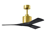 Nan 6-Speed DC 42 Ceiling Fan in Brushed Brass with Matte Black blades