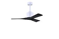 Nan 6-Speed DC 42 Ceiling Fan in Matte White with Matte Black blades