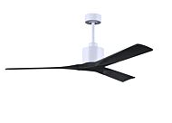 Nan 6-Speed DC 60 Ceiling Fan in Matte White with Matte Black blades