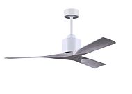 Nan 6-Speed DC 52 Ceiling Fan in Matte White with Barnwood Tone blades