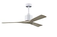 Nan 6-Speed DC 52 Ceiling Fan in Matte White with Gray Ash blades