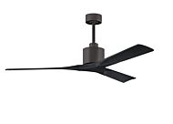 Nan 6-Speed DC 60 Ceiling Fan in Textured Bronze with Matte Black blades