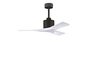 Nan 6-Speed DC 42 Ceiling Fan in Textured Bronze with Matte White blades