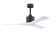 Nan 6-Speed DC 52 Ceiling Fan in Textured Bronze with Matte White blades