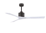 Nan 6-Speed DC 60 Ceiling Fan in Textured Bronze with Matte White blades