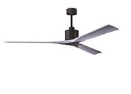 Nan XL 6-Speed DC 72 Ceiling Fan in Textured Bronze with Barnwood Tone blades