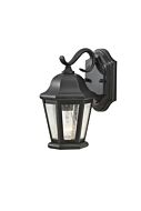 Sea Gull Lighting Martinsville 6 Inch Outdoor Wall Lantern in Black