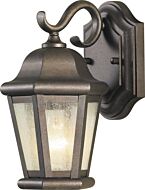 Sea Gull Lighting Martinsville 6 Inch Outdoor Wall Lantern in Corinthian Bronze