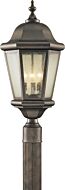 Sea Gull Lighting Martinsville 3 Light Post Lantern in Corinthian Bronze