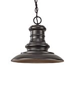 Feiss Redding Station 11 Inch Outdoor Hanging Light in Restoration Bronze Finish