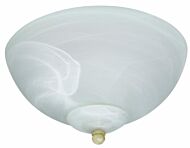 Craftmade Outdoor Bowl Fan Light Kit in White with Alabaster Glass