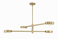 Orson 4-Light Chandelier in Modern Gold