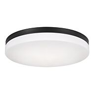 Oscar LED Flush Mount in Black by AFX Lighting