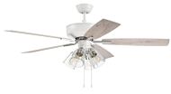 Pro Plus 104 52"Ceiling Fan in White Polished Nickel by Craftmade