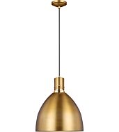 Brynne Pendant Light in Burnished Brass by Sean Lavin