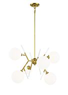 George Kovacs Polares 6 Light Chandelier in Honey Gold