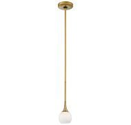 George Kovacs Pontil 4 Inch Pendant Light in Honey Gold