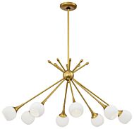 George Kovacs Pontil 8 Light 22 Inch Island Light in Honey Gold