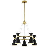 George Kovacs Conic 5 Light Chandelier in Honey Gold