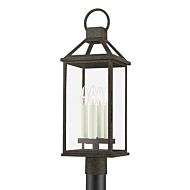 Sanders Four Light Outdoor Post Mount in French Iron by Troy Lighting