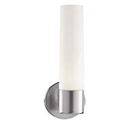 George Kovacs Saber 13 Inch Wall Sconce in Brushed Stainless Steel