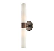 George Kovacs Saber 2 Light Bathroom Vanity Light in Copper Bronze Patina