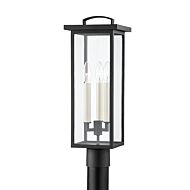 Eden 3-Light Outdoor Post Mount in Textured Black