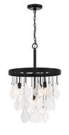 Vesi Four Light Pendant in Flat Black by Craftmade