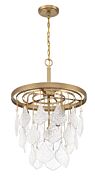 Vesi Four Light Pendant in Satin Brass by Craftmade