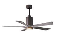 Patricia 1-Light 52" Ceiling Fan in Textured Bronze