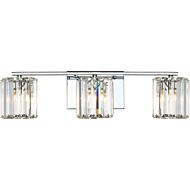 Divine Three Light Bath Fixture in Polished Chrome by Quoizel