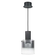 Kilmer LED Mini Pendant in Earth Black by Quoizel