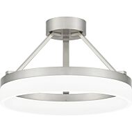 Cohen LED Semi Flush Mount in Brushed Nickel by Quoizel