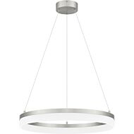 Cohen LED Pendant in Brushed Nickel by Quoizel