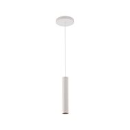 Silo Pendants 1-Light LED Pendant in White with White