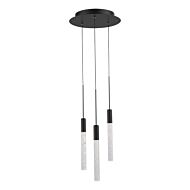 Magic 3-Light LED Pendant in Black