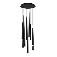 Modern Forms Cascade 9 Light 17 Inch in Black